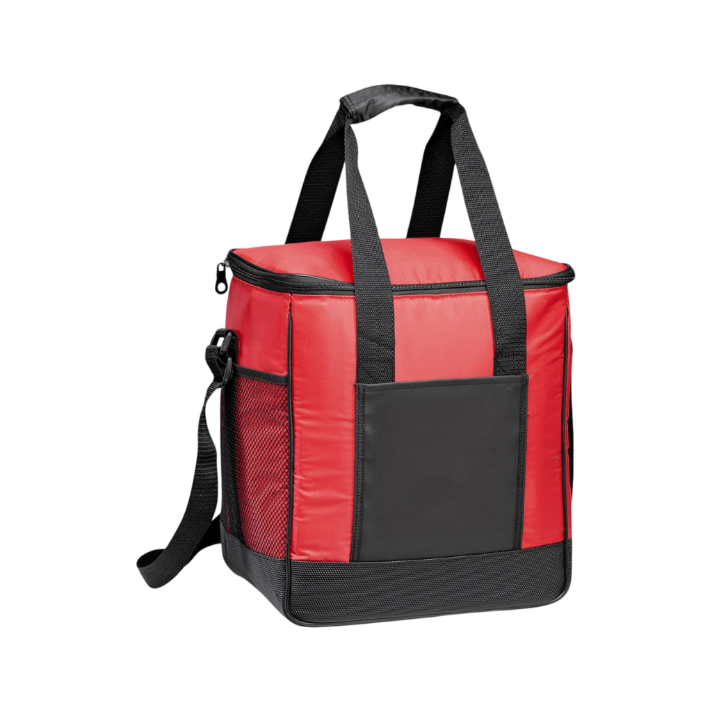 [P251303] Hielera Poliester Y Aluminio Rojo 30*20.5*34 cm Golden