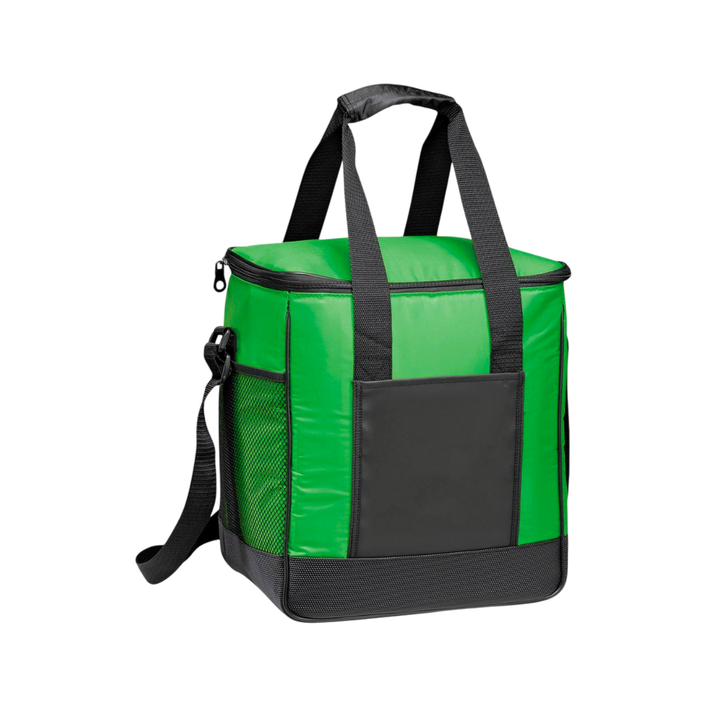 [P251304] Hielera Poliester Y Aluminio verde 30*20.5*34 cm Golden