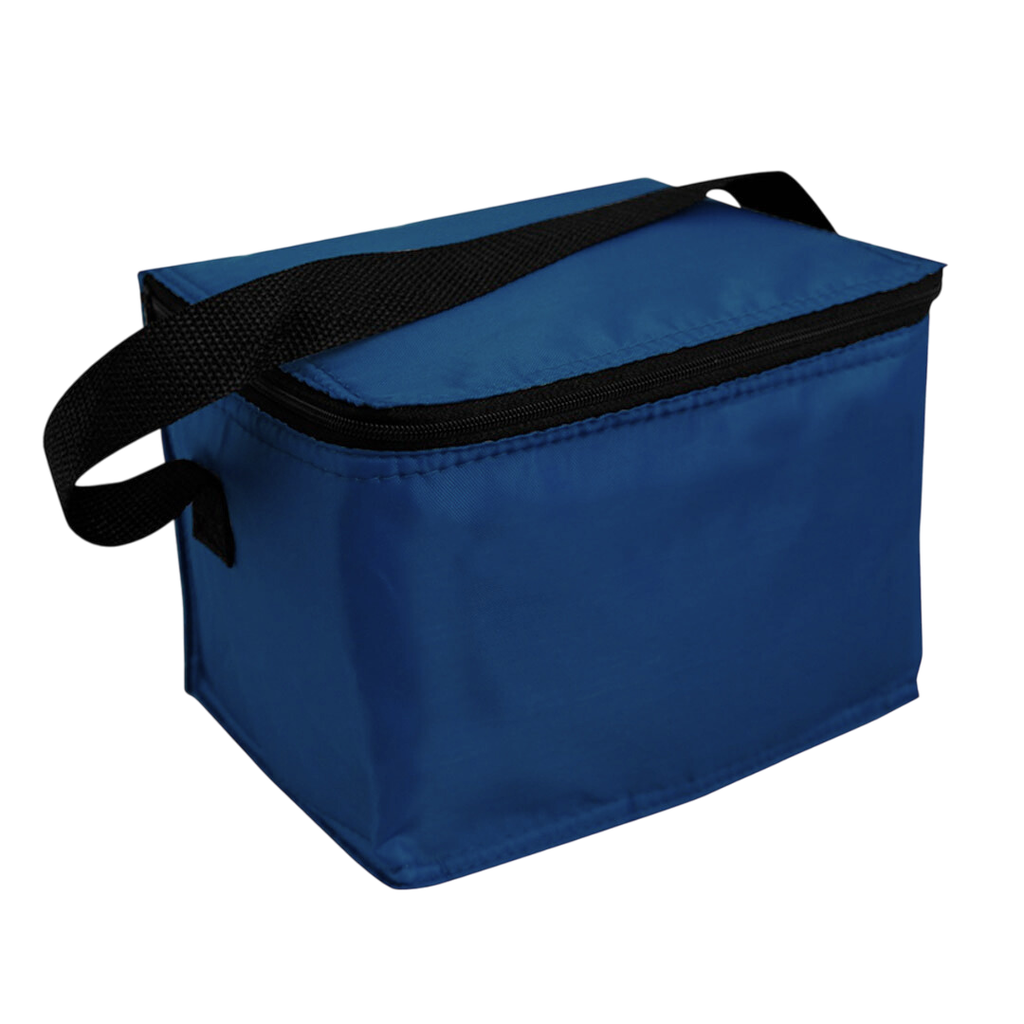 [P251349] Lonchera Oxford Azul Oscuro 20*15*15 cm Con Interior Aluminizado