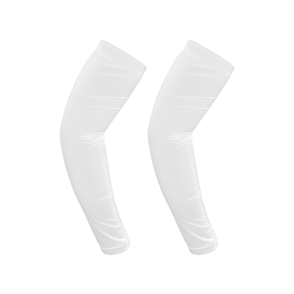 [TX117305] Manga Poliester Blanco 40*12.5 cm Par Para Protección Solar