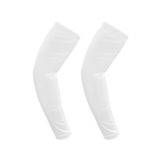 Manga Poliester Blanco 40*12.5 cm Par Para Protección Solar