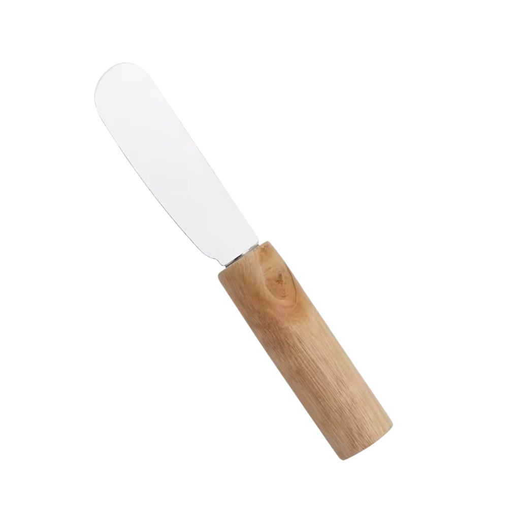 [H552125] Untador Acero Inoxidable  Natural 11.2*1.8 cm Individual Mango De Madera