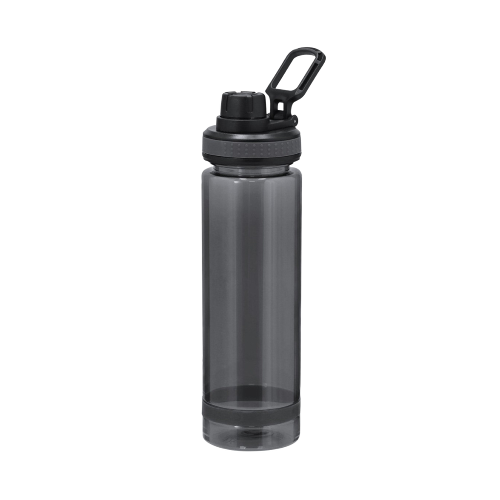 [P251448] Pachon Plástico Negro 700 Ml Dakar Con Gancho Y Cinta En La Base