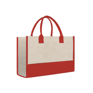 Bolsa Yute Rojo 27*35*13 cm Zócalo Y Refuerzos De Color