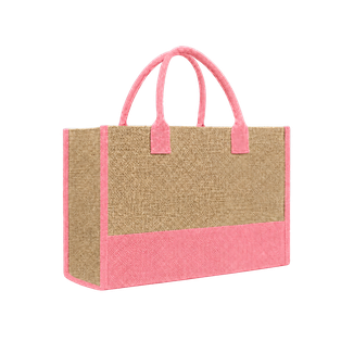 Bolsa Yute Salmon 27*35*13 cm Zócalo Y Refuerzos De Color