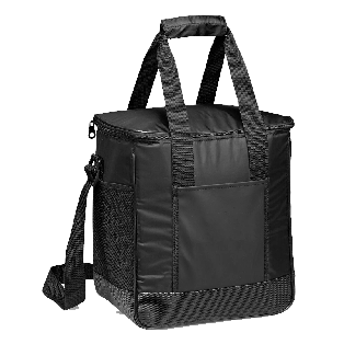 Hielera Poliester Y Aluminio Negro 30*20.5*34 cm
