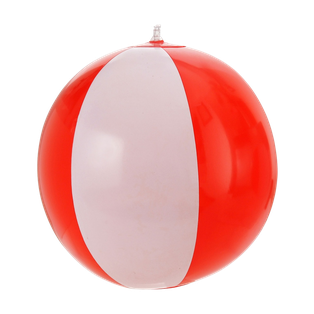 Pelotas Pvc Rojo 18 Plg Inflable Con Gajos Blancos
