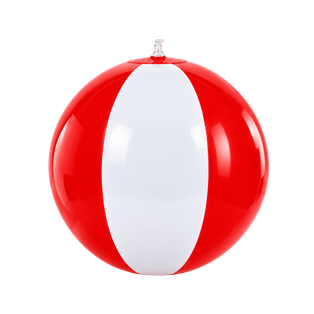 Pelotas Pvc Rojo 18 Plg Inflable Con Gajos Blancos