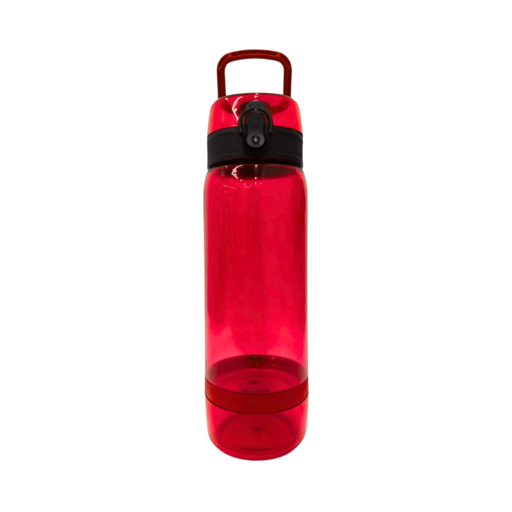 [P251463] Pachon Plástico Rojo 800 ml Mónaco con Compartimiento Inferior