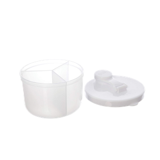 Dispensador Plástico Blanco 9.4*8.5*6 cm 3 Compartimientos