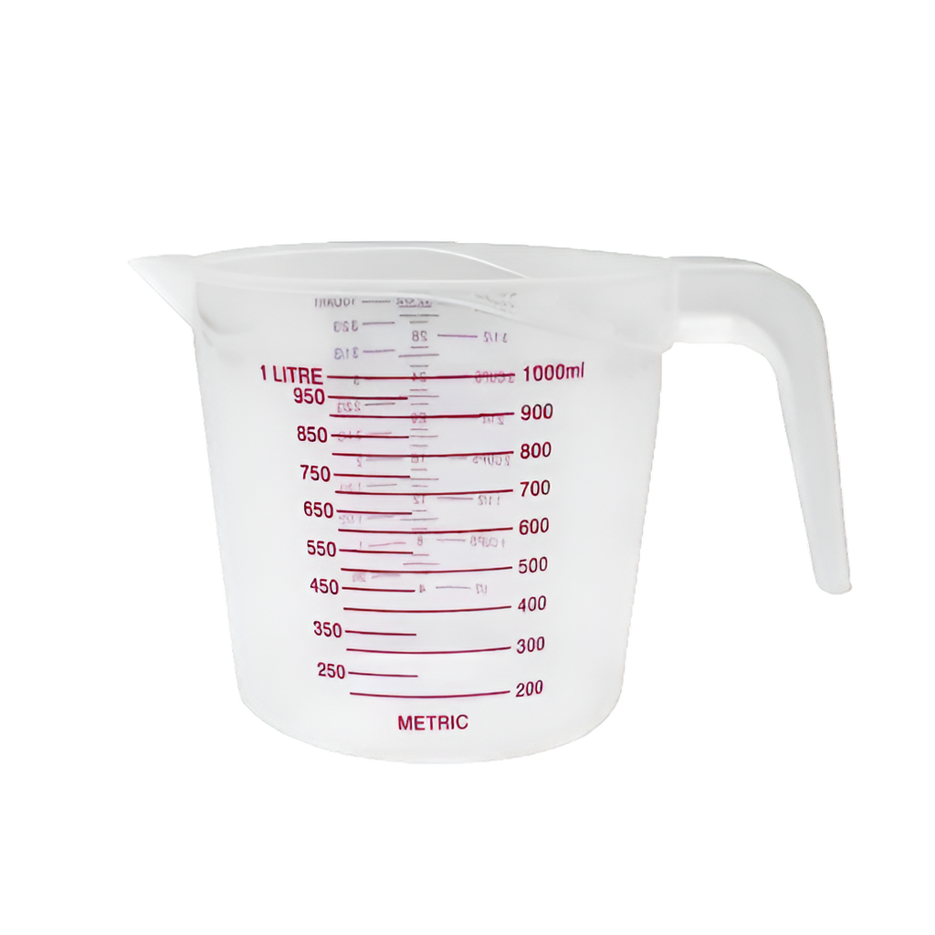 [H552139] Taza Plástico Transparente 1000 Ml Medidora