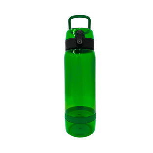 Pachon Plástico Verde 800 Ml Mónaco Con Compartimiento Inferior