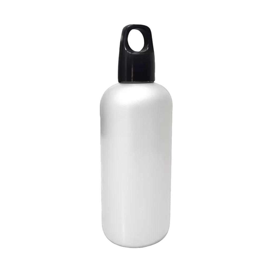 [P251472] Pachon Plástico blanco metalico  450 Ml Tapa Negro Parker