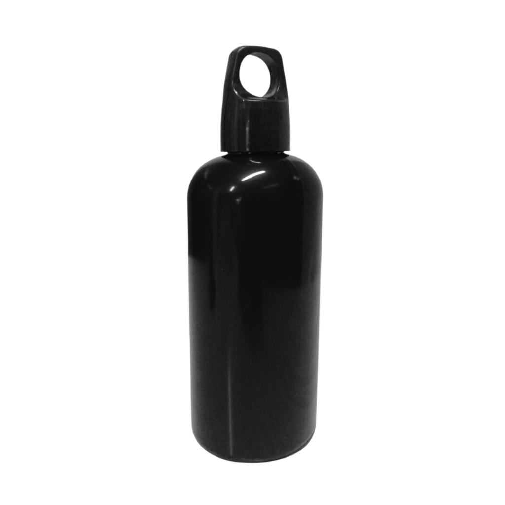 [P251473] Pachon Plástico Negro Metalico  500 Ml Tapa Negro Parker