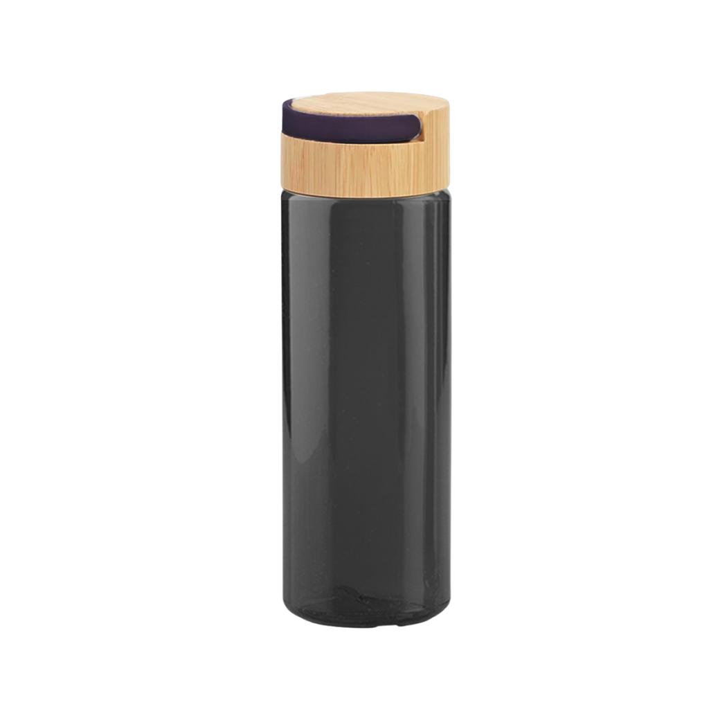 [P251478] Pachon Plástico negro 700 Ml  Diamond Tapa De Bambú