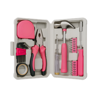 Herramienta Acero Inoxidable Rosado Caja 8 Pcs