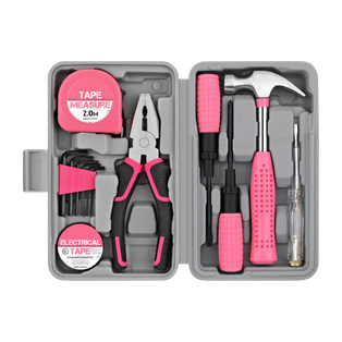 Herramienta Acero Inoxidable Rosado Caja 8 Pcs
