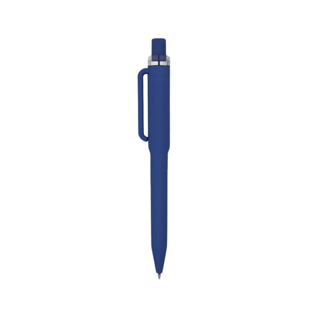 [P286213] Lapiceros Plástico Azul Mugbold Con Clip Gris