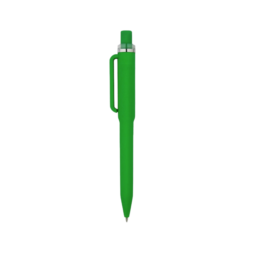 [P286216] Lapiceros Plástico Verde Mugbold Con Clip Gris