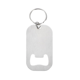 Destapador Acero Inoxidable Plateado 3.8*7 cm Finger Para Llavero