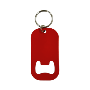 Destapador Acero Inoxidable Rojo Mate 3.8*7 cm Finger Para Llavero