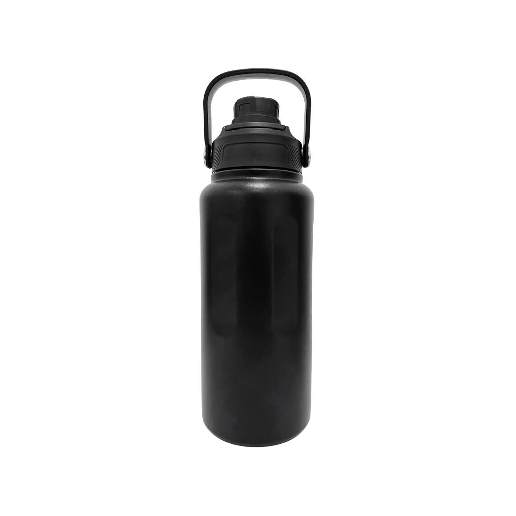 [P251491] Pachon Acero Inoxidable Negro Mate 900 Ml Thunder Doble Pared Con Agarador
