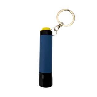 Linterna Aluminio Azul Oscuro 1.6*7  cm De Bolsillo Para Llavero