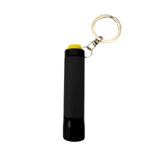 Linterna Aluminio negro 1.6*7  cm De Bolsillo Para Llavero