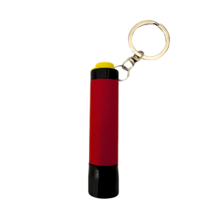 Linterna Aluminio rojo 1.6*7  cm De Bolsillo Para Llavero