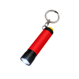 Linterna Aluminio rojo 1.6*7  cm De Bolsillo Para Llavero