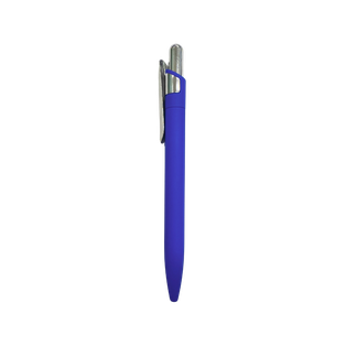 Lapiceros Aluminio Azul Valar Clip Plateado