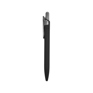 Lapiceros Aluminio negro Valar Clip Plateado