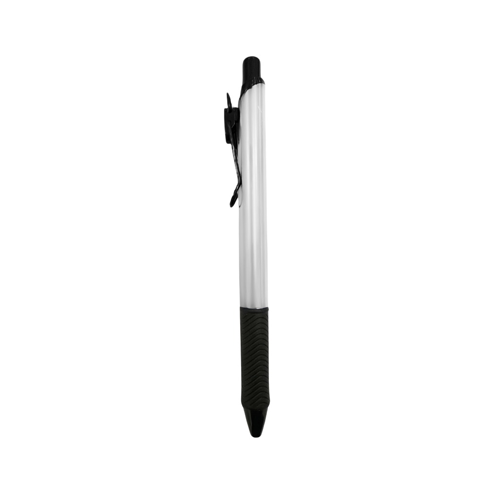 [P286249] Lapiceros Aluminio Blanco Wire Con Grip Antideslizante