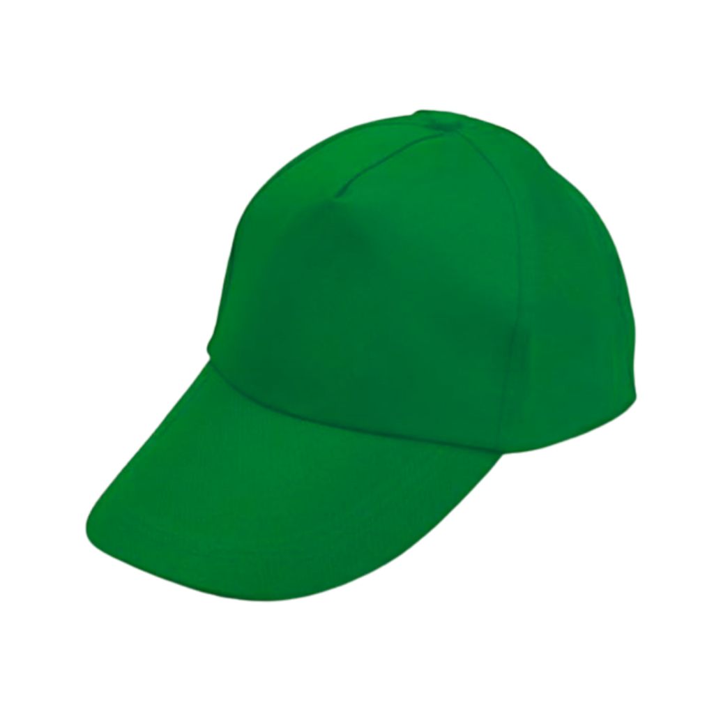 [P266201] Gorra Poliester Verde 21*29  cm Common Frente Plano