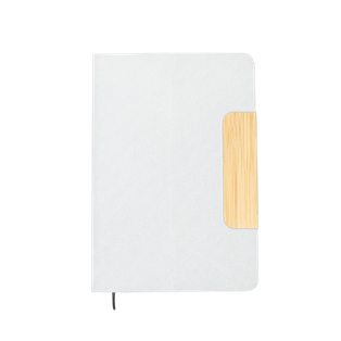 Libreta Algodon Blanco A5  Gussie Con Lapicero